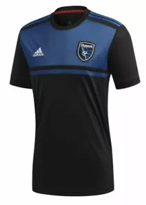 Brandneu Damen Adidas MLS San Jose Earthquakes Heimtrikot schwarz (DP3815) M - Bild 1 von 3