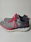Hoka One One W Clifton 5 Womens Size 9 Knit Running Shoes Pink Gray