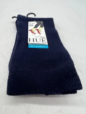 HUE Navy Blue Basic Anklet One Size Socks U4189 One Pair - Image 1 of 4