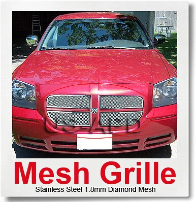 适用于 05-07 道奇 Magnum 不锈钢网格栅插入件 — 第 1/2 张图片