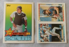 1989 Topps Super Star Sticker #57 Benny Santiago  - Sticker on Back #94 #178
