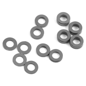 ProTek RC PTK-8375 Alum Ball Stud Washer Set (Grey)(12)(0.5mm, 1.0mm & 2.0mm)  - Picture 1 of 1