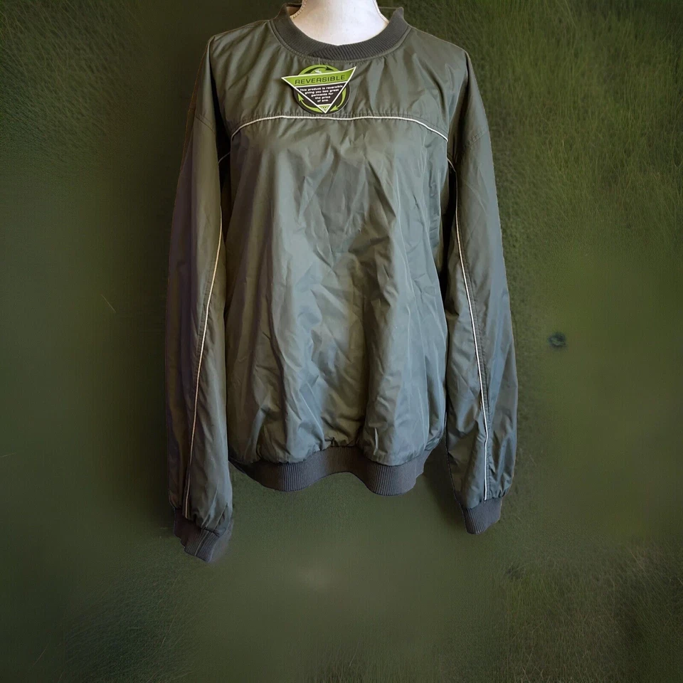 NOVO Pulôver Masculino Wedge Golf & Beyond Wind Gear Manga Longa Reversível Extra Grande - Imagem 1 de 4