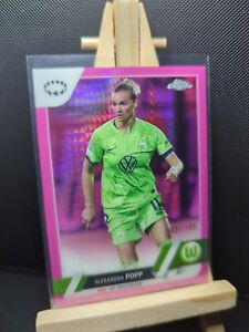 2022-23 Topps Chrome UEFA WCL Alexandra Popp Pink Prism 031/199 VfL Wolfsburg