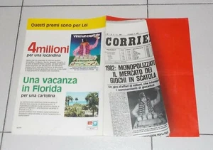 Brochure MONOPOLI 1982 Editrice Giochi Depliant Pubblicità Monopoly - Imagen 1 de 2