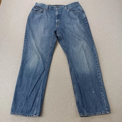 Tommy Hilfiger Jeans Medium Wash Straight Leg Blue Denim Men's Size 36x30 - Image 1 of 4