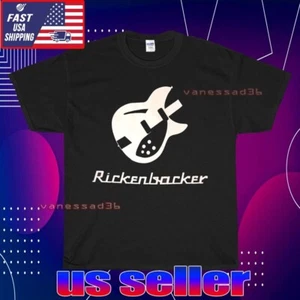 NUOVA CAMICIA RICKENBACKER LOGO UNISEX T-SHIRT DIVERTENTE AMERICANA USA TAGLIA S-5XL - Foto 1 di 7