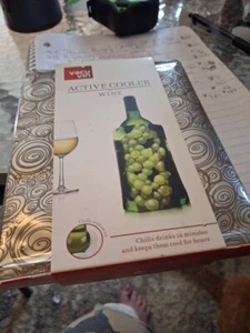 VACU VIN Cooler For Wine Bottles Chills In Minutes And Keeps It Cool For Hours - Picture 1 of 3