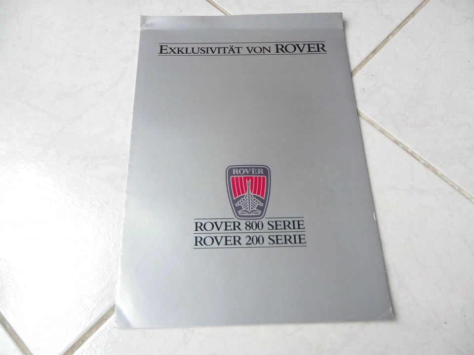 Rover 800 200 Serie 1987 Brochure Catalogo Dépliant Prospectus Commerciale - Immagine 1 di 1