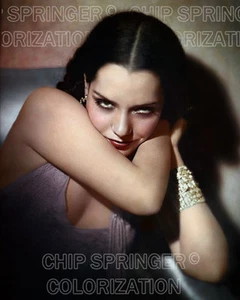 LUPE VELEZ IN A VERY BEAUTIFUL PORTRAIT IN STUNNING COLOR PHOTO BY CHIP SPRINGER - Picture 1 of 1
