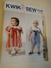 Kwik Sew K3946 Baby's Bloomers,Dress,Short-Alls,Hat.Toddler Sewing Pattern Uncut