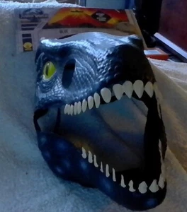 Jurassic World Dino Mask Adult Blue Movable Jaw New REDUCED PRICE! - Picture 1 of 2
