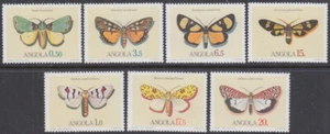 ANGOLA Sc# 675-81 CPL MNH SET of 7 DIFF BUTTERFLIES - Picture 1 of 1