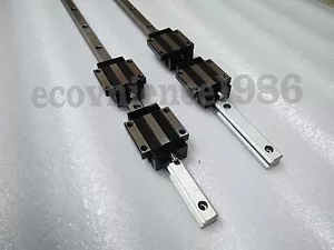 2 pcs HGH15CA-2R-1500 mm Square Linear Rail & 4 THR15A Blcok Bearing - Picture 1 of 2