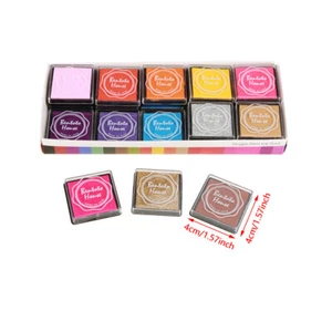 20 Color Ink Pads Rubber Stamps Finger Painting Craft Cardmaking Ink Pad Supply - Picture 1 of 8