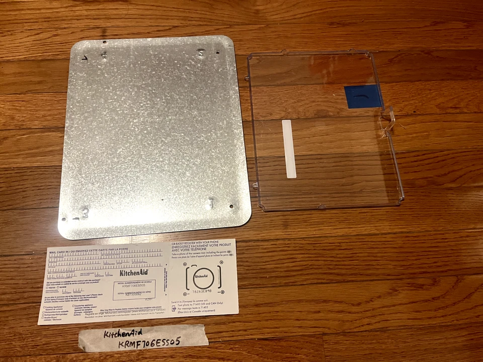 Cubiertas de tablero de control de refrigerador KitchenAid W10277839 para KRMF706ESS05 Foto 1 de 1