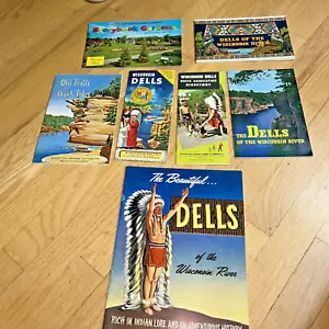 7 Vintage WISCONSIN DELLS Brochures / Books Collection #2 1930's through 1970's - Picture 1 of 20
