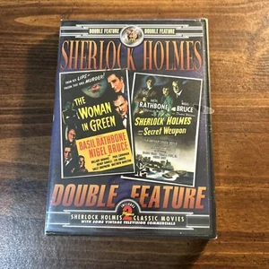 THE WOMAN IN GREEN & SECRET WEAPON - DVD Sherlock Holmes Basil Rathbone Sealed - Picture 1 of 2