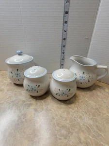 Fascimo Creamer, Sugar Bowl, Salt and Pepper Shaker Set, Japan - Picture 1 of 17