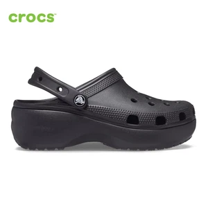 NEW CROCS Women's Classic Platform Clog 206750 BLACK - Picture 1 of 7