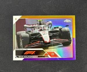 2023 Topps Chrome Formula 1 F1 Nico Hulkenberg Gold & Purple Refractor #120 SP - Picture 1 of 2