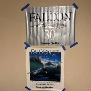 Póster Holobyte Falcon 3.0 Spectrum and Falcon AT - LOTE 2 arrugado - Imagen 1 de 15