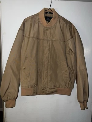 Chaqueta Bomber Colección FL Hombre’s 40 Tostado Caqui Cremallera Algodón Mediana Foto 1 de 4