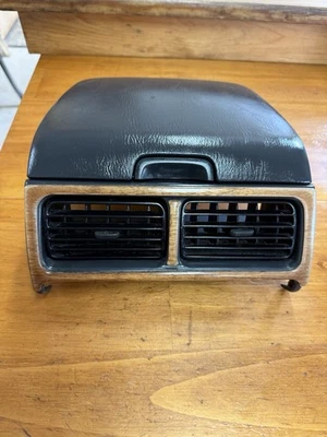 98-02 Subaru Forester Dash Storage Cubby Vents Woodgrain Dark Grey OEM - Image 1 of 4