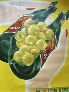 Original Vintage Französisches Wein Poster Lithographie 40er Jahre - Bild 1 von 3