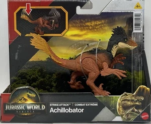 Jurassic World Rebirth Achillobator Strike Attack Combat Extreme Mattel New - Picture 1 of 3