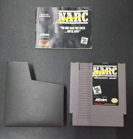 NARC - (NES) Cartridge Manual Sleeve Only Tested
