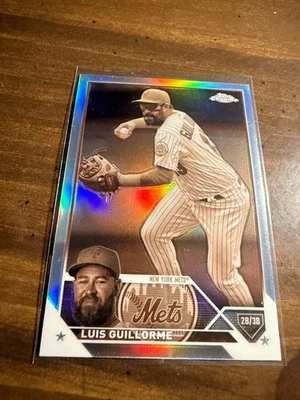 2023 Topps Chrome Update Sepia Refractor Luis Guillorme #USC149 New York Mets - Image 1 of 4