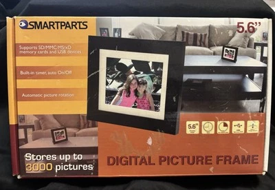 Smartparts 5.6 Inch Digital Picture Frame/ Stores Up To 3000 Pictures Free Ship - Image 1 of 2