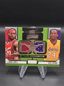 2008-09 Upper Deck MVP LeBRON JAMES KOBE BRYANT Star Combos DUAL Jersey #SC-JB - Bild 1 von 11