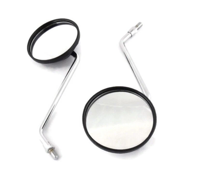 Paire de rétroviseurs moto pour YAMAHA DT FS1 RD XT 50 80 125 175 250 350 550 60 - Photo 1/4