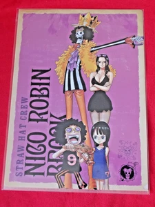 ⭐ CARPETA DE ARCHIVOS ANIME SELLADA DE UNA PIEZA NICO ROBIN & Brook BANDAI TAMAÑO A4 TRANSPARENTE - Imagen 1 de 2