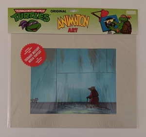 Teenage Mutant Ninja Turtles, Animation Production Cel MWS (1991) W/COA Splinter - Picture 1 of 4