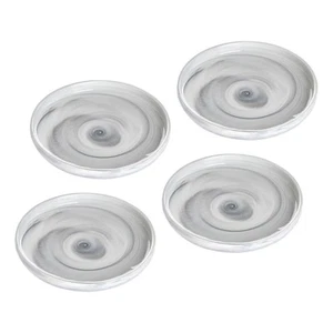 Agate Ware Swirl Design Stoneware Salad Plate Set of 4 - Picture 1 of 4