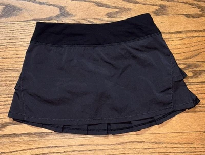 IVIVVA LULULEMON Conjunto The Pace Falda Tenis Negra Skort Niña 8 Foto 1 de 4