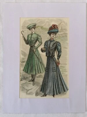 GRAVURE  PROVENANT DE "LA MODE ILLUSTREE" de 1910 N°25 (numéro 14) - Photo 1/2