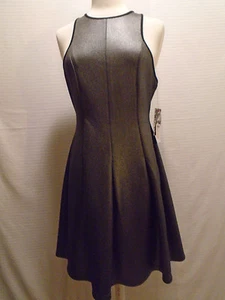MARILYN MONROE Womans Dark Gray Flare Mini Dress Size Medium - Picture 1 of 9
