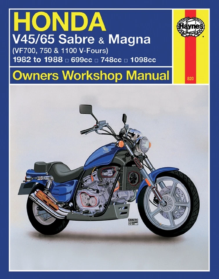 Manual de reparación Haynes VF750 Sabre/Magna V-Four 820 Foto 1 de 1