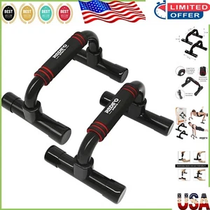 Portable Push Up Bars with Ergonomic Design - Supports 300 lbs for Home Workouts - Picture 1 of 9