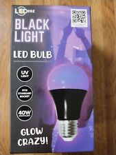 LEDeez Black Light LED Bulb UV  6W Eq.40W  Fits Any E27 Socket 