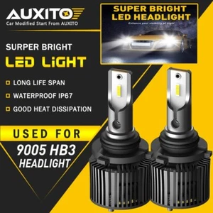 AUXITO 9005 HB3 LED 6000K Xenon White High Beam Headlight Bulb Kit 16000LM X1 EA - Picture 1 of 11