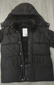 Boys 8-9 years GAP warm fleece lined winter jacket coat hooded cozy - Picture 1 of 7