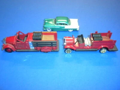 3 HIGH SPEED FIRE TRUCKS PIRSCH/WARD LAFRANCE 1955 CHEVY BEL AIR lot - Image 1 of 4