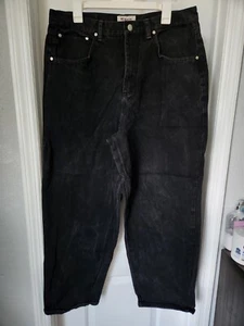 Raw Rags Black Denim Jeans Men's W38 L30 Medium Casual Relaxed Straight Fit - Picture 1 of 7
