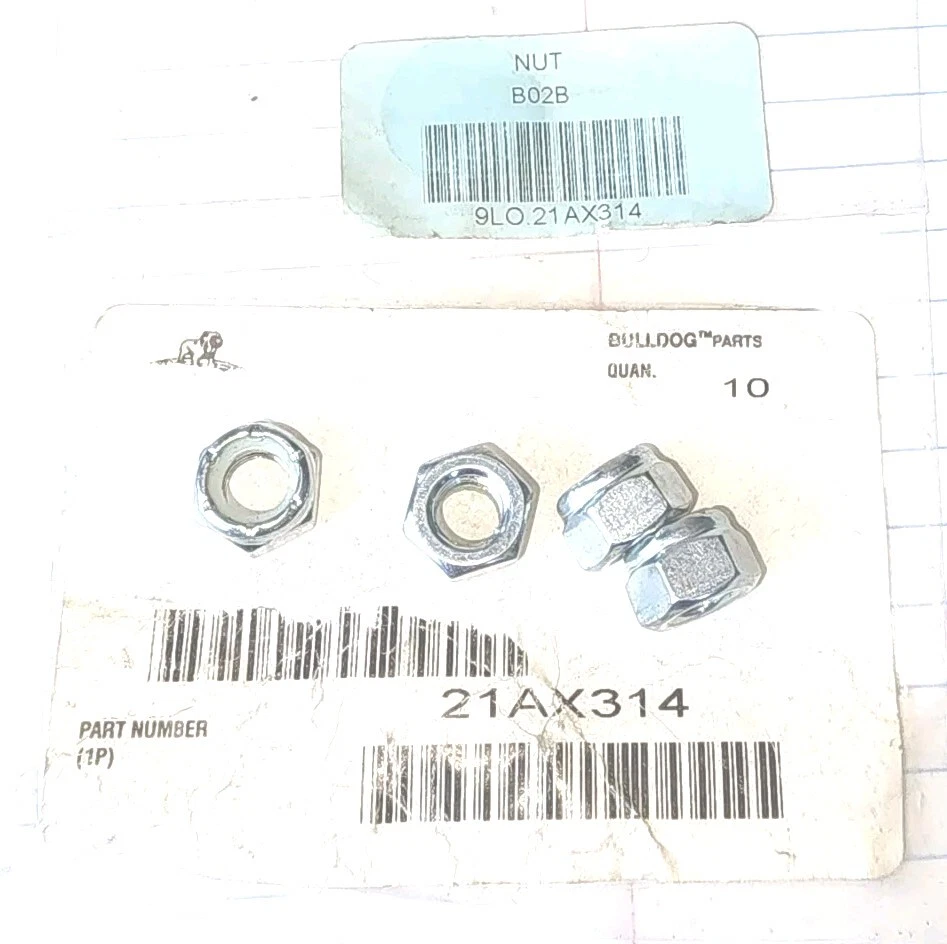 ( lot of 4 )  OEM Mack 21AX314 Lock nuts 5/16-24UNF CXN, CHN, CT, CX, CH, CV, CL - Image 1 of 1