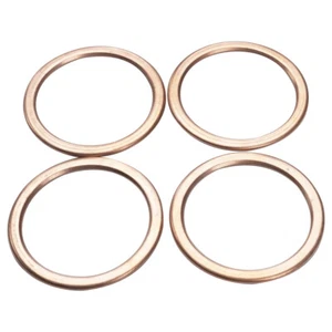 4PC Motorcycle Exhaust Pipe Gasket For Kawasaki Ninja ZX10R 11-24 ZX636 02-24 - Picture 1 of 5